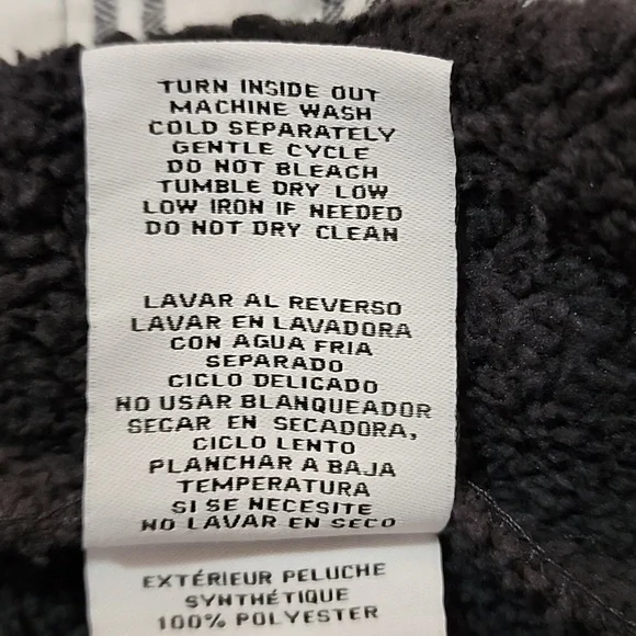 Boston Traders NWT Women's Black Faux Suede Sherpa Utility Trucker Jacket Sz XL - Picture 16 of 16